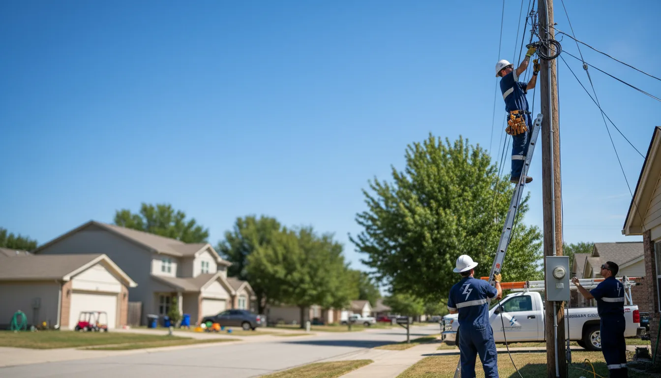 Residential electrician providing installation services in Moline, KS